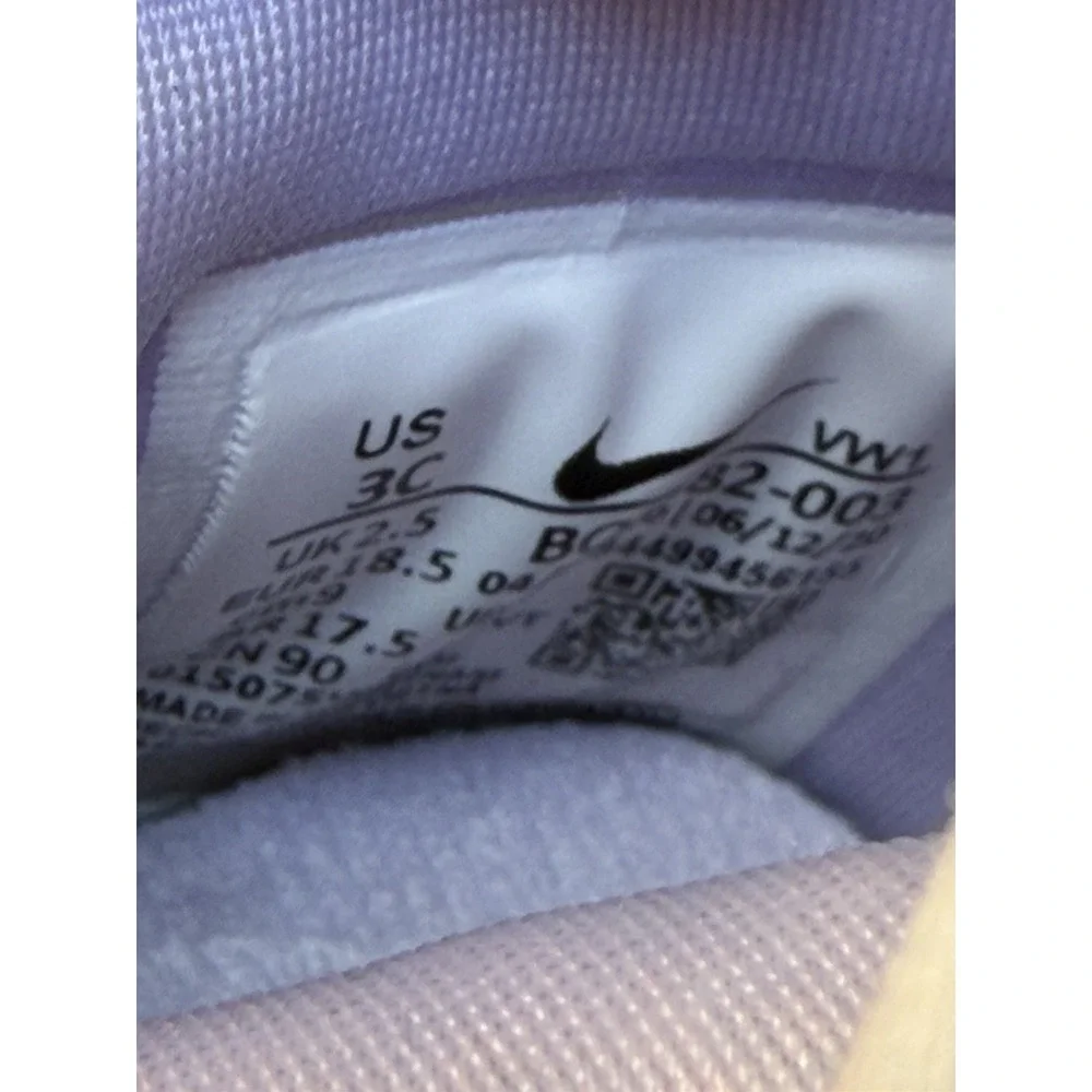 Nike Binzie Boot 'Smoke Grey Violet‎ Frost Toddler 3C Waterproof Rain Boots